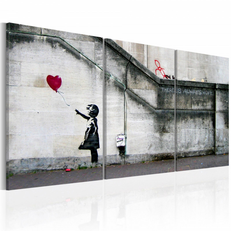 Tablou - There is always hope (Banksy) - triptych