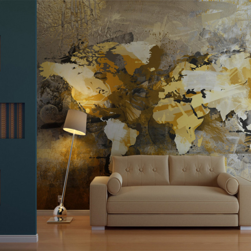 Fototapet - Artistic map of the World