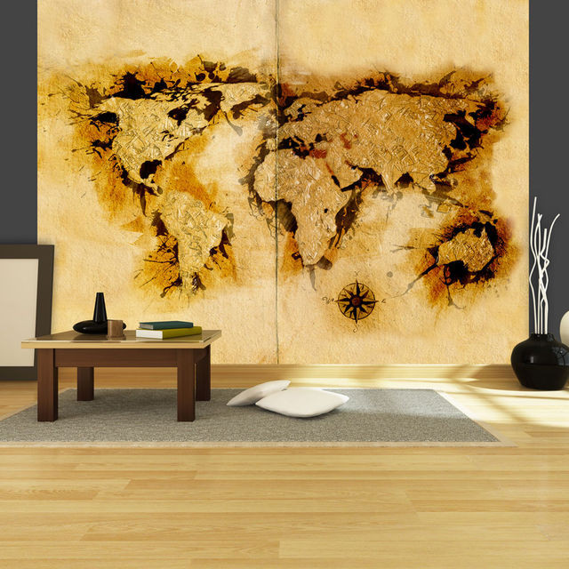 Fototapet - Gold-diggers' map of the World