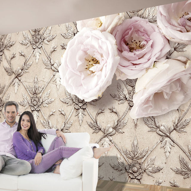Fototapet - Romantic beige