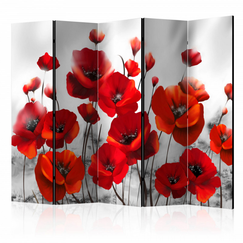 Paravan - Poppies in the Moonlight II [Room Dividers]