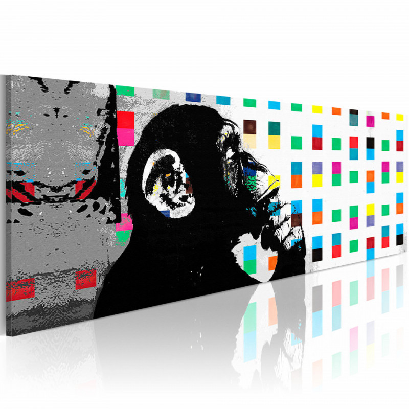Tablou - Banksy: The Thinker Monkey
