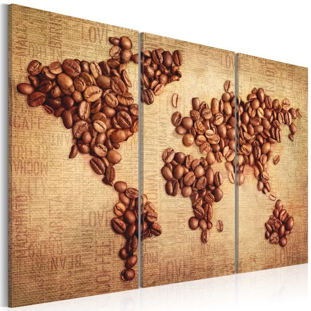 Tablou - Coffee from around the world - triptych