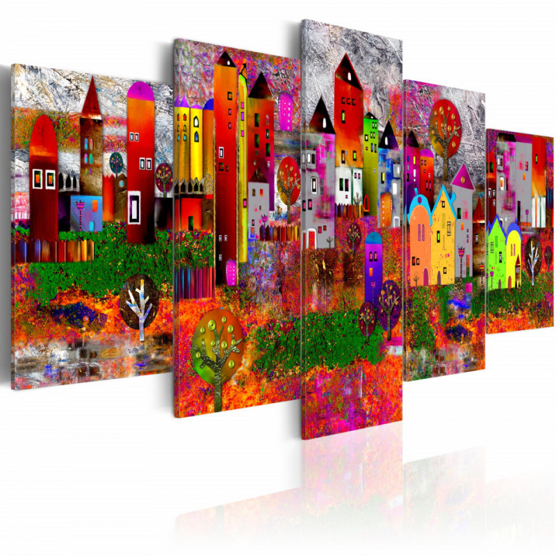 Tablou - Colourful Small Town