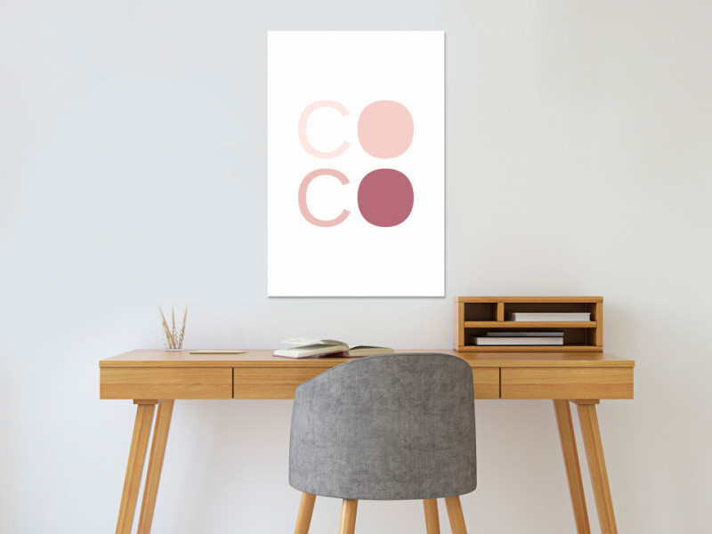 Tablou - Pink Coco (1 Part) Vertical