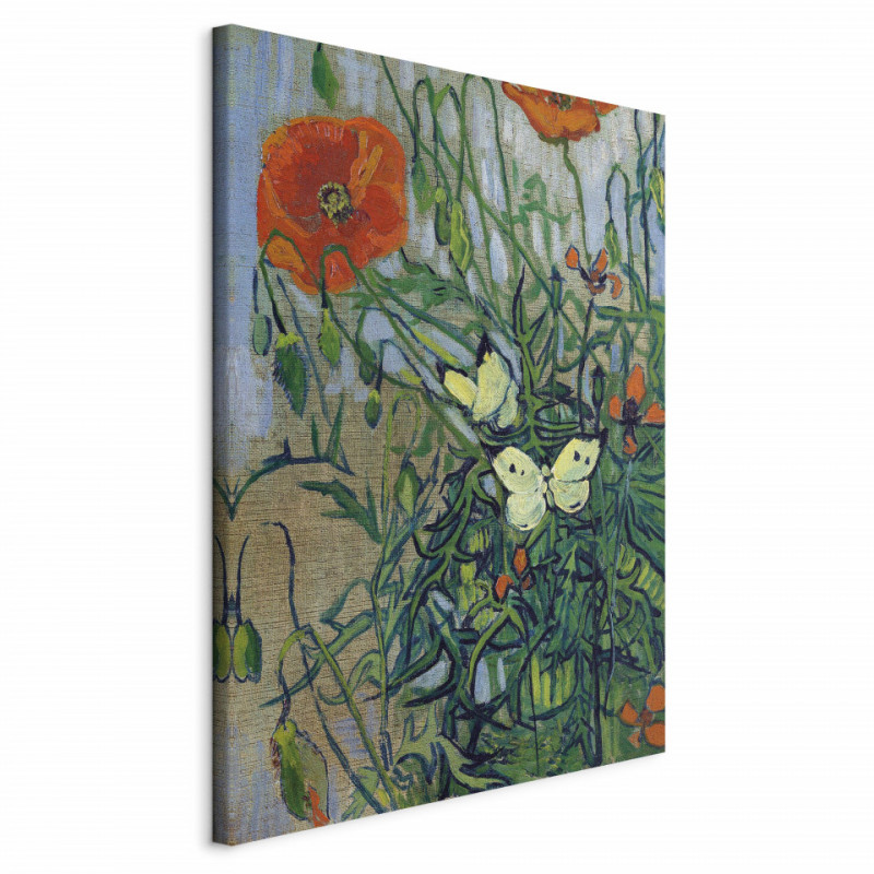 Tablou - Poppies and Butterflies