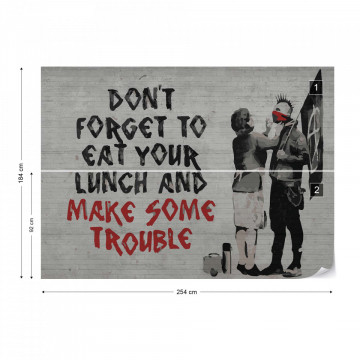 Banksy Graffiti Photo Wallpaper Wall Mural - Img 5