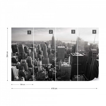 Empire State Building – Vedere de Ansamblu, Alb-Negru - Img 16