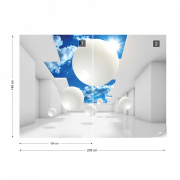 Fototapet - 3D Modern Architecture Sky - Img 11