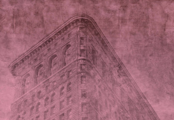 Fototapet - Clădire din New York – Efect Grafic Violet - Img 7
