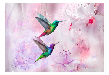 Fototapet - Colourful Hummingbirds (Purple) - Img 2