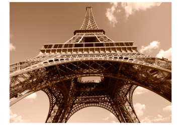 Fototapet - Eiffel Tower in sepia - Img 2