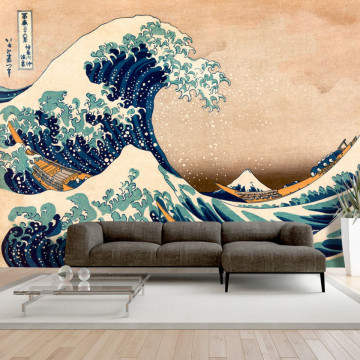Fototapet - Hokusai: The Great Wave off Kanagawa (Reproduction) - Img 1