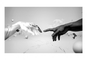 Fototapet - Intergalactic touch - Img 4