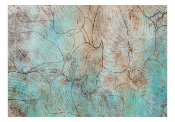 Fototapet - Leaves in Blue - Img 2