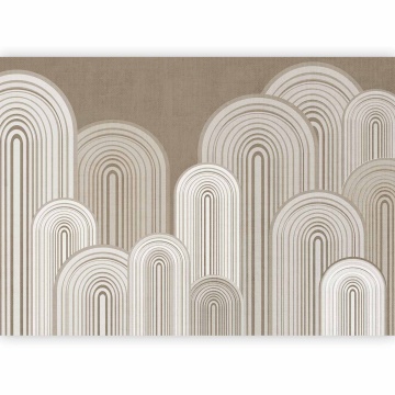 Fototapet - Line-art - mountain motif - Img 3