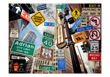 Fototapet - New York signposts - Img 4