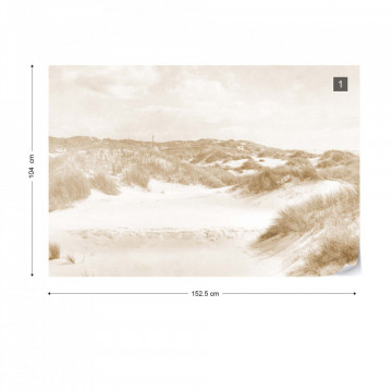 Fototapet - Paradis în Deșert – Aspect Vintage Sepia - Img 13