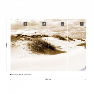 Fototapet - Peisaj cu Dune de Nisip – Sepia - Img 12