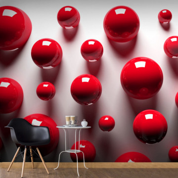 Fototapet - Red Balls - Img 1