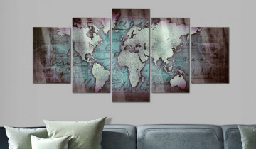 Imagine pe sticlă acrilică - Acrylic prints – Bronze map II - Img 2