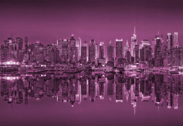New York – Reflexie în Apă, Violet - Img 3