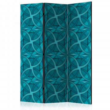 Paravan - Geometric Turquoise [Room Dividers] - Img 1