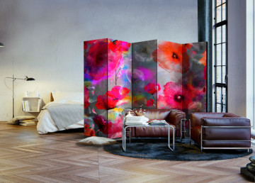 Paravan - Painted Poppies II [Room Dividers] - Img 2