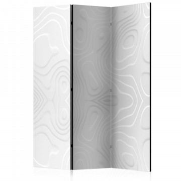 Paravan - Room divider - White waves I - Img 1