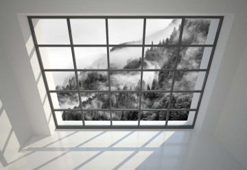 Penthouse Window Misty Forest View II - Img 2