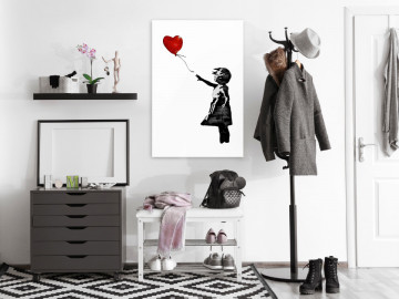 Tablou - Banksy: Girl with Balloon (1 Part) Vertical - Img 2