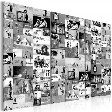 Tablou - Banksy: Graffiti Collage III - Img 1