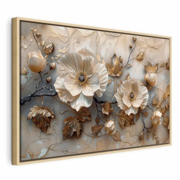 Tablou - Carved flower buds in delicate sepia tones - Img 3