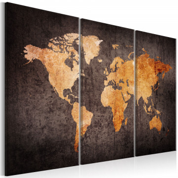 Tablou - Chestnut World Map - Img 1