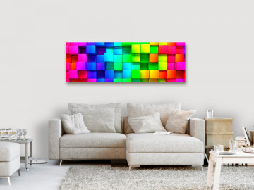 Tablou - Colourful Cubes (1 Part) Narrow - Img 2