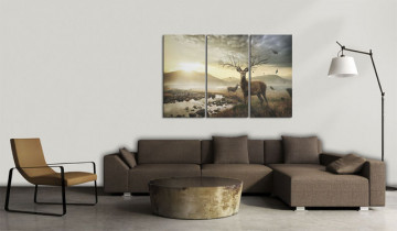 Tablou - Deer with a tree-like antlers - Img 4