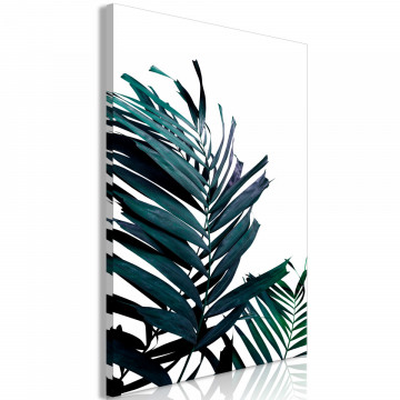 Tablou - Emerald Leaves (1 Part) Wide - Img 1