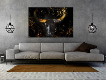Tablou - Enraged Bull (1 Part) Vertical - Third Variant - Img 2