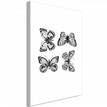 Tablou - Four Butterflies (1 Part) Vertical - Img 1