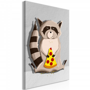 Tablou - Gourmand Raccoon (1 Part) Vertical - Img 2