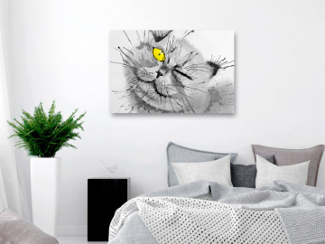 Tablou - Happy Look (1 Part) Wide Yellow - Img 2
