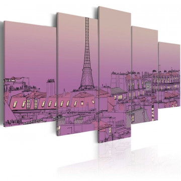 Tablou - Lavender sunrise over Paris - Img 1