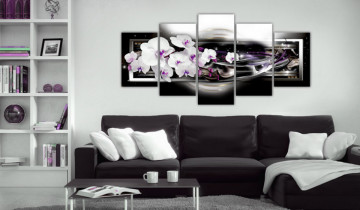 Tablou - Orchids on a black background - Img 2