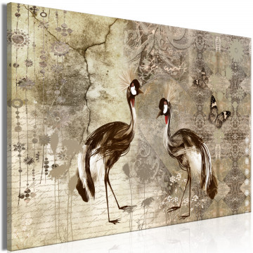 Tablou - Retro Cranes (1 Part) Wide - Img 2