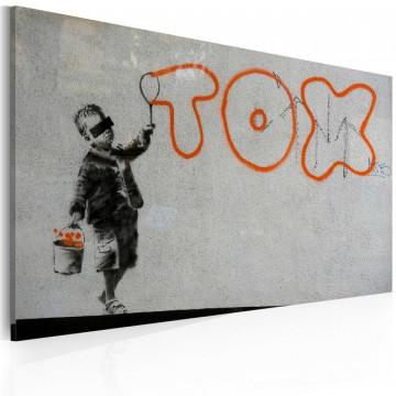 Tablou - Wallpaper graffiti (Banksy) - Img 1