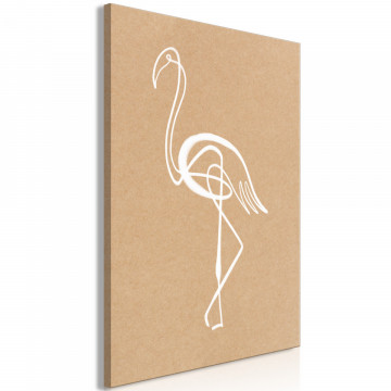 Tablou - White Flamingo (1 Part) Vertical - Img 2