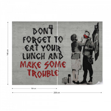 Banksy Graffiti Photo Wallpaper Wall Mural - Img 11
