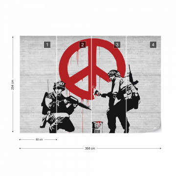 Banksy Graffiti Photo Wallpaper Wall Mural - Img 9
