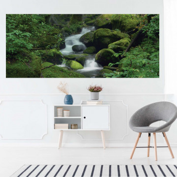 Forest Waterfall Rocks Nature Photo Wallpaper Wall Mural - Img 15