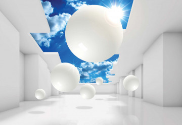 Fototapet - 3D Modern Architecture Sky - Img 6